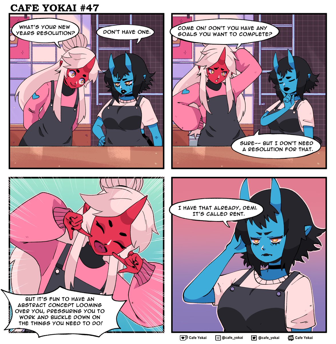 cafe_yokai's tweet image. Do you make resolutions?