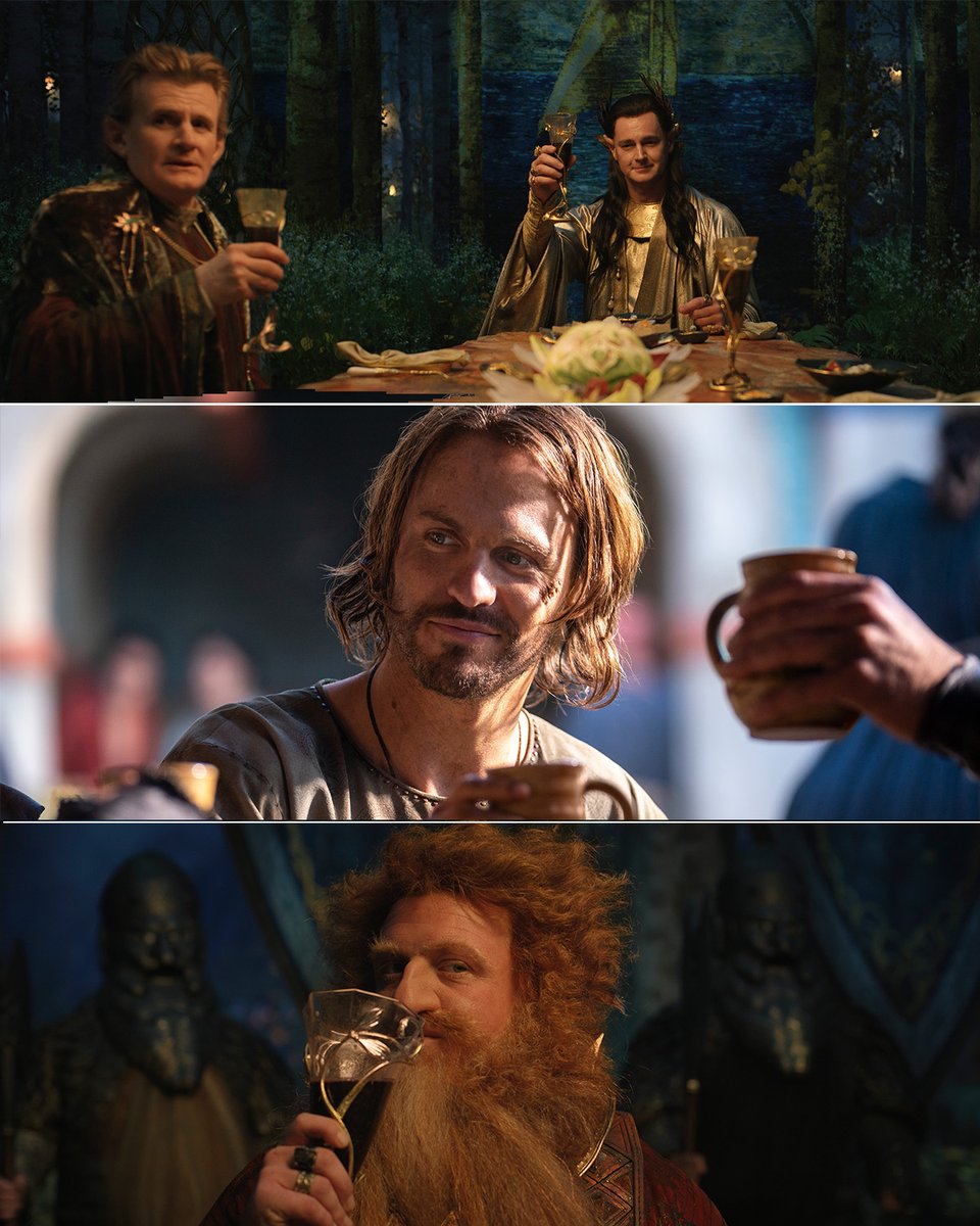 From every corner of Middle-earth, we raise a toast to the New Year!  #TheRingsOfPower