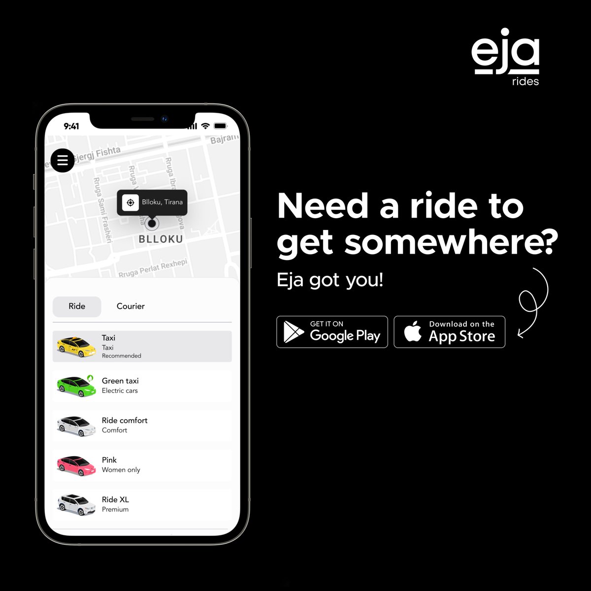 EjaMobility's tweet photo. Exciting news! Our new mobile app is coming soon and it's going to change the way you move around in #Tirana.

#ridehailing #albania #mobilitytech #tirana #tiranatravel #mobility  #courierdelivery #balkans https://t.co/ffeMhPeDXa