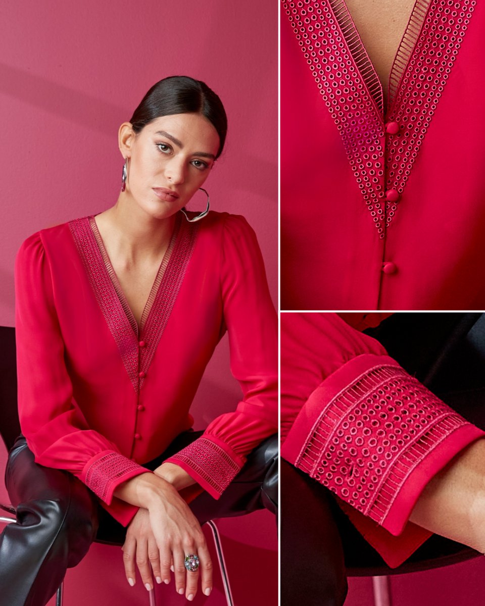ElieTahari's tweet photo. It’s all in the details! Our Silk Embroidered Blouson Shirt steals the scene in vibrant jewel tone Cyclamen. https://t.co/IaVCGLE6SS
#elietahari #newyorkfashion #luxurytops #designertops #fashionista #luxuryclothing #fashionstyle #fashiontrends #winterstyle #winterfashion https://t.co/RICLwEpBKq