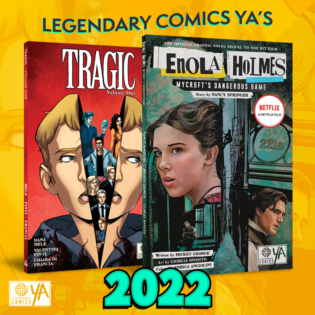We had a fantastic 2022 at Legendary Comics YA releasing both TRAGIC V1 and ENOLA HOLMES: MYCROFT'S DANGEROUS GAME! We are so thankful for your support this year and can't wait for 2023! #graphicnovel #EnolaHolmes #Tragic #BookTwitter #booktwt