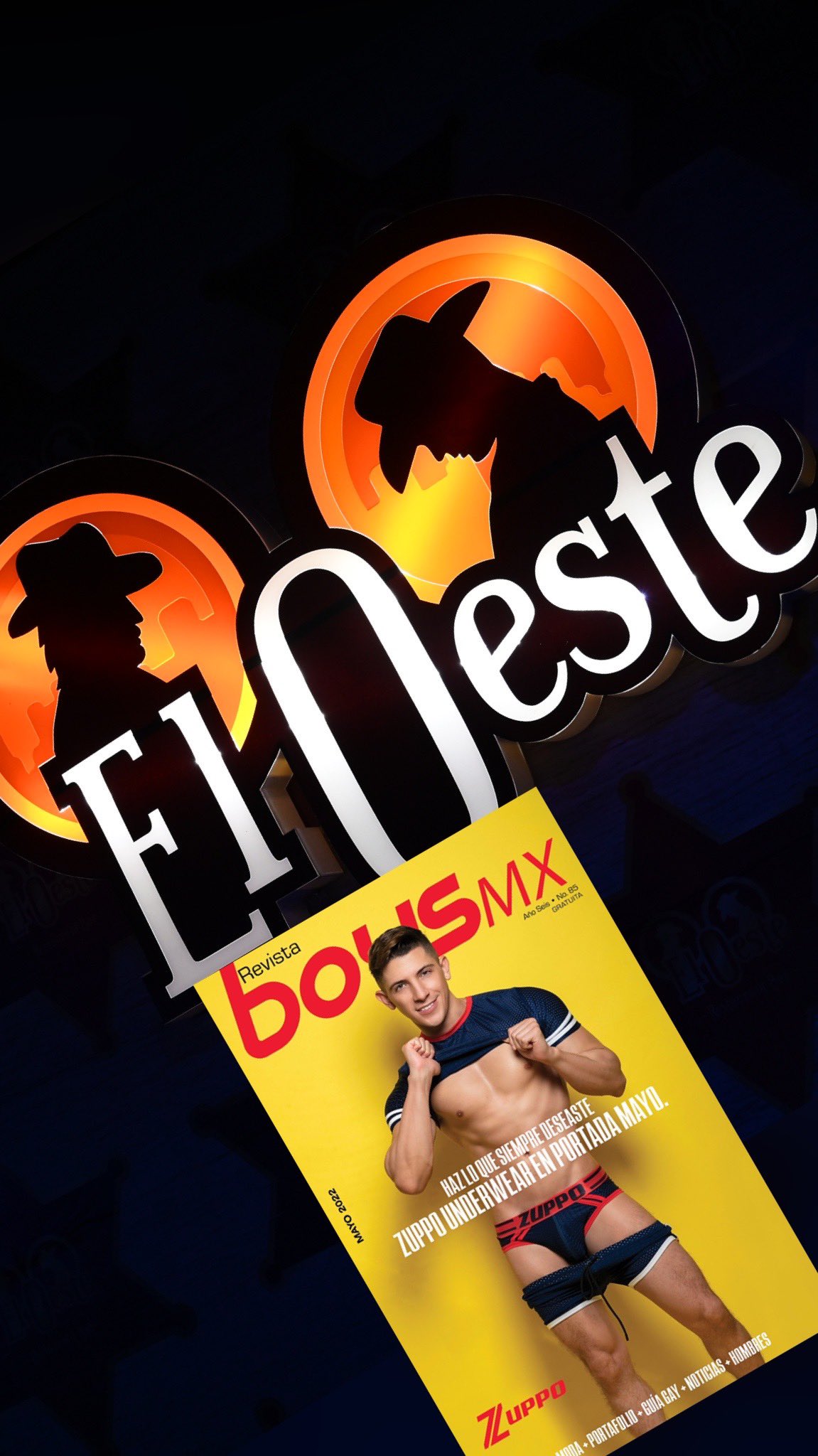 Aquí suena la banda, salsa, norte?o… y hay hombres besándose! ???@revistaboysmx gratis en EL OESTE. Rep