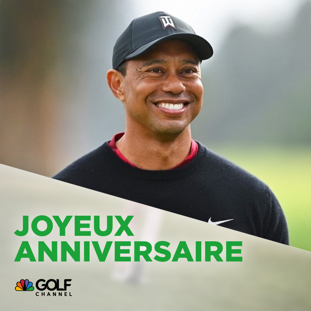 Joyeux anniversaire au légendaire golfeur américain #TigerWoods ! 🎂🎉