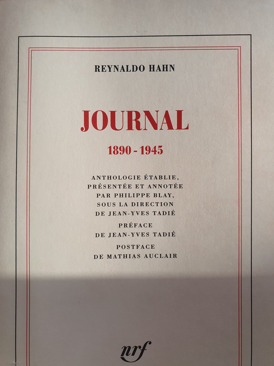 GeorgFriedrich2's tweet photo. Conservé dans un magasin de la bibliothèque de l'Opéra et interdit de communication pendant 64 ans, le Journal de Reynaldo Hahn (du moins une importante partie) est enfin édité ! Pourquoi sa publication est-elle un événement littéraire ? 
Éléments de réponse (personnels) ici : 🧶 https://t.co/aZtU2xCyMM