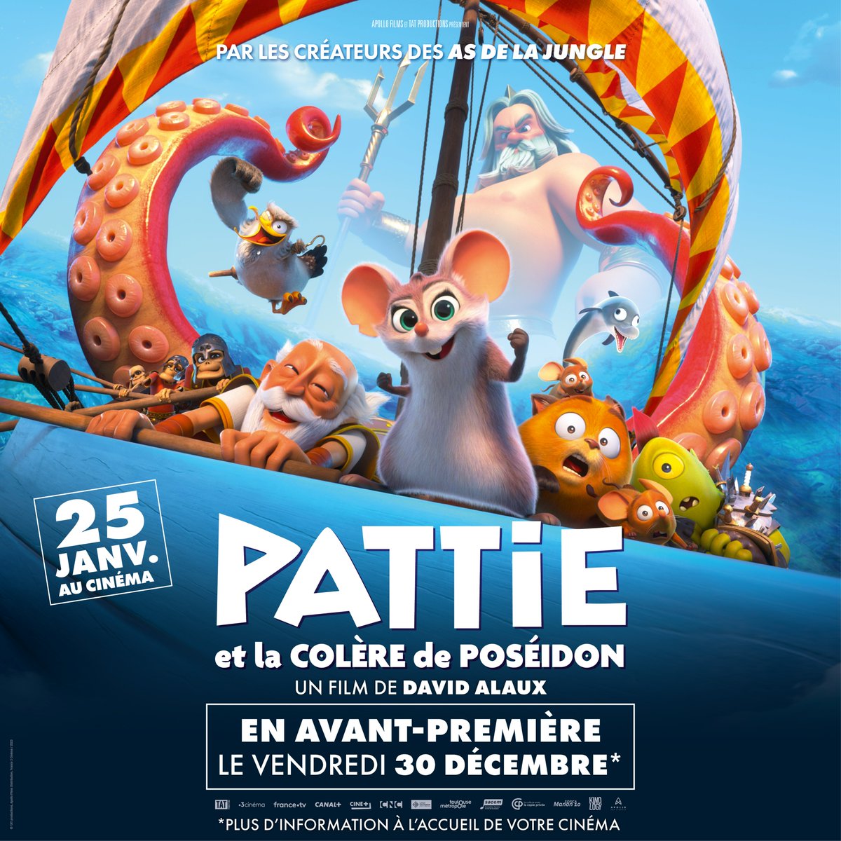PATTIE ET LA COLERE DE POSEIDON c'est demain en avant-première dans vos cinémas CGR ! Réservez vos places dès maintenant sur le site ou l'appli CGR.