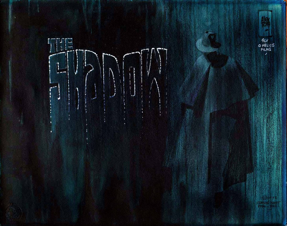 MattWagnerComic's tweet photo. Here's a peek at one of my prized possessions...a painting of The Shadow by the legendary Alex Toth.  This piece was part of some developmental work that Toth was contracted to do for a potential animated series back in the 70s that never came to fruition.   
#TheShadow https://t.co/XBvsbUwb2O