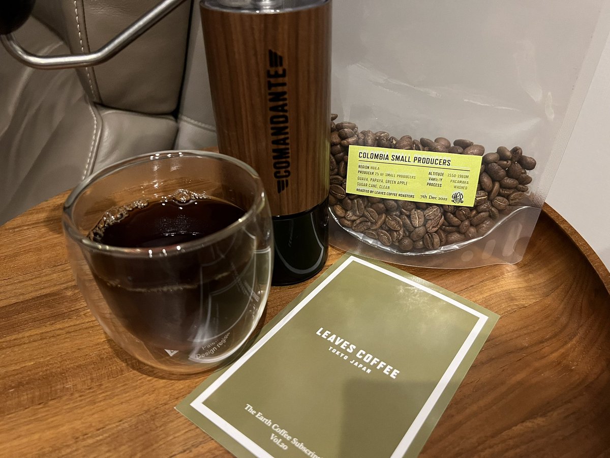 hH6bO9cbXP7dFh1's tweet photo. 夜のコーヒー🌙☕️
#LEAVESCOFFEE さんのCOLOMBIA
久しぶりにお家で #PRANACHAI
甘味が蜂蜜なので自然な甘さが好き😊
これでパンナコッタ作ったら
美味しいスイーツになるはず😋
食べるの専門なので作れませんが…😅
#コーヒー好きな人と繋がりたい
#スイーツ好きな人と繋がりたい
#お家コーヒー https://t.co/ysPSQ8IJrj