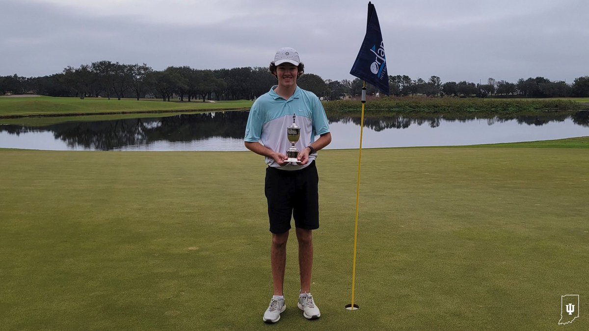 Congrats to in-bound Hoosier <a href="/ColeStarnes27/">Cole Starnes</a> on winning the Orlando International Junior Amateur! ⚪️🔴