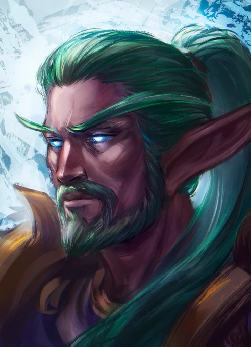 Rheagon Stillbladefor @.Avi_canvas#warcraft #warcraftart #nightelf 