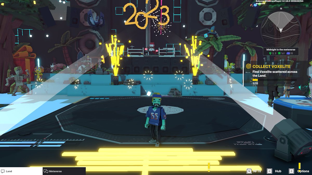 Venikantham456's tweet photo. @TheSandboxGame @steveaoki @TheOfficialA7X @suecothechild @ParisHilton @deadmau5 @blond_ish Celebrating the end of the year in @TheSandboxGame Metaverse! ✨🎇 https://t.co/gqjpaa0Ffw