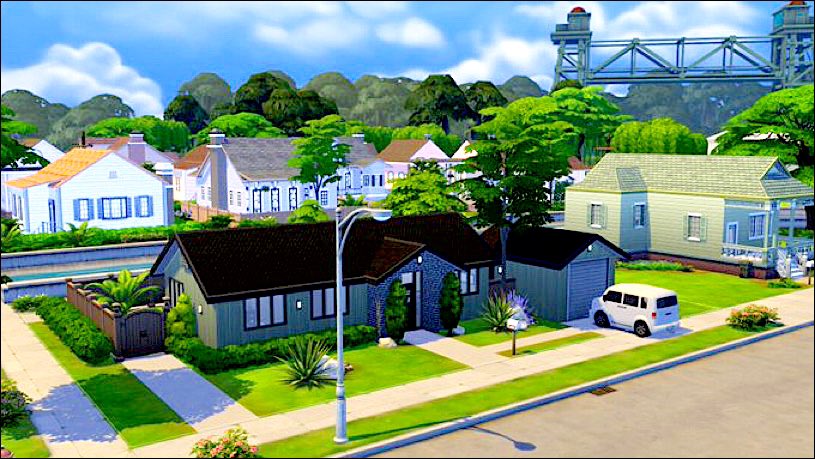 cesarcrx99's tweet photo. Welcome to the Crick Cabana Corner Home. Complete with a functional garage and a nice backyard patio. This house is the perfect place to have your sims settle down in.😌🍃 
#TheSims4 #ShowUsYourBuilds @TheSims #basegameonly 

Gallery ID: simsaesthetics https://t.co/M9BYNX5PGF