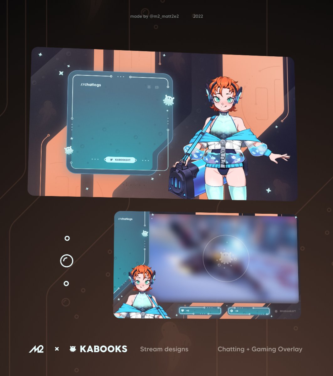 mattsquare_'s tweet image. It was a pleasure to make these deep sea, tech inspired designs for @KabooksVT 🐙🦑 , with a custom hand crafted Stream Schedule. Thank you for ordering!🤘#KabooksTV