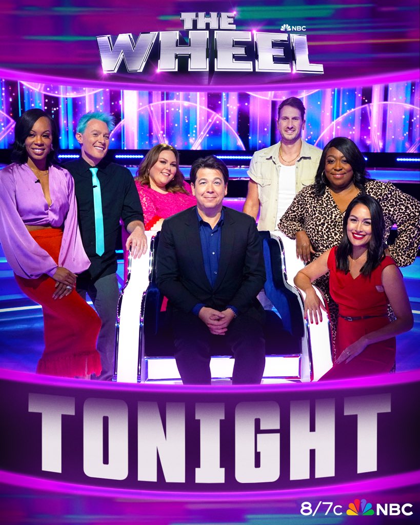ChrissyMetz's tweet photo. I’m WHEELY excited about this 💗 Catch me on NBC's newest game show, #NBCTheWheel! Tune in TONIGHT at 8/7c and streaming on Peacock! @nbc @peacock https://t.co/HU03c5znnP