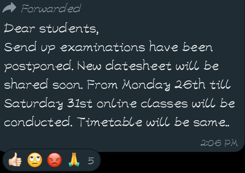 x_domminator's tweet photo. Punjab group of collages is conducting online classes in winter vacation help us wo are trying to cover our send up syllabus and they 2 chapters ahead of us https://t.co/aFFY8BRI7E