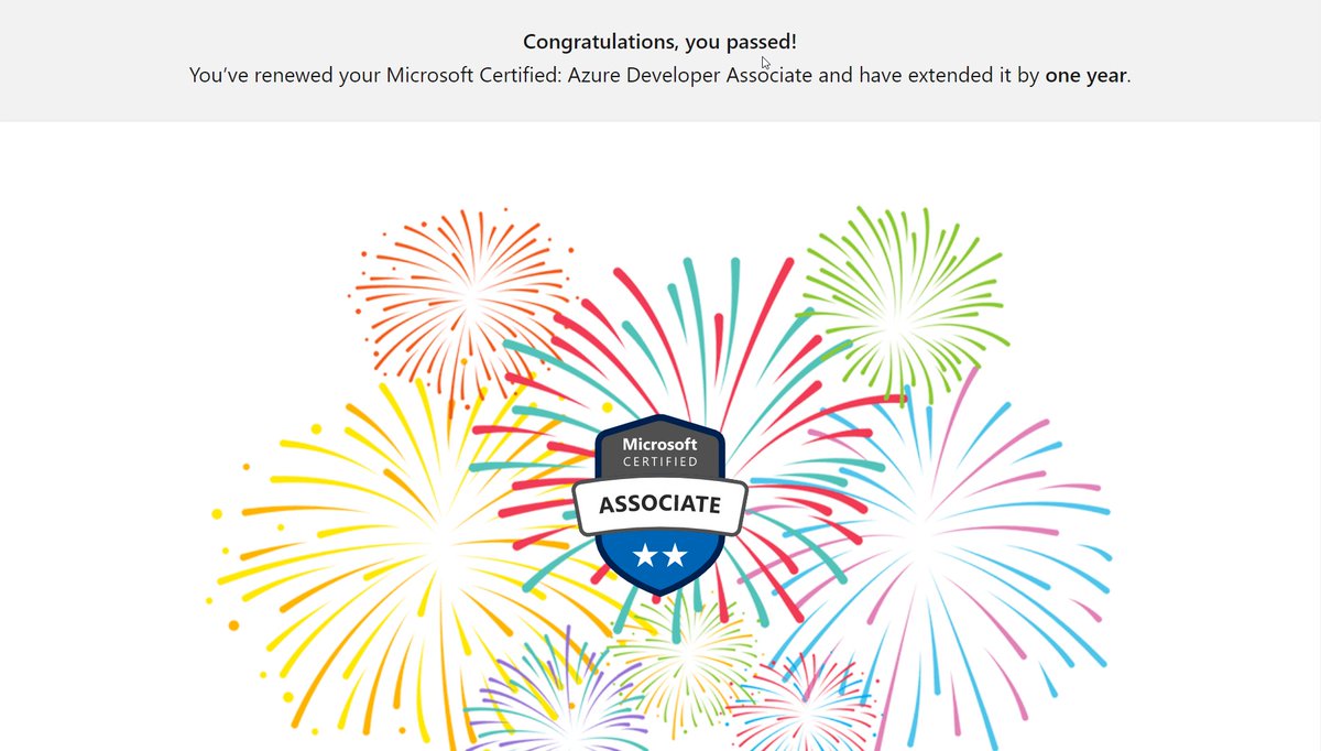 maeklong's tweet image. The cert(s) must go on.
#MicrosoftCertified #DevOpsEngineer #AzureDeveloper