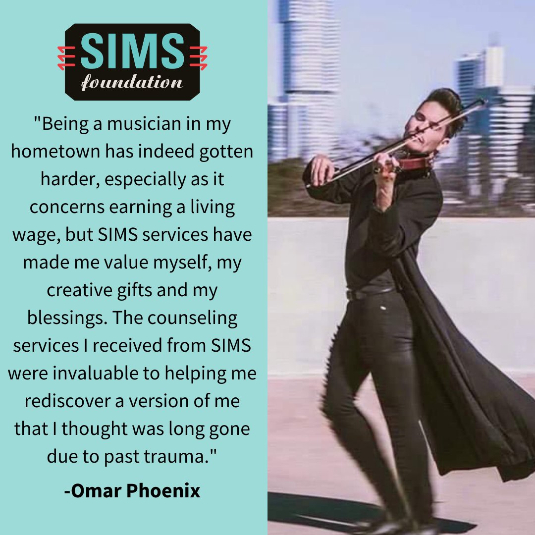 Thank you for being a part of the SIMS Foundation family and choosing to support our work!

Your year-end gift will ensure that everyone in our music community has access to the mental health and substance use recovery services they need.

Donate: bit.ly/3gmvvpc