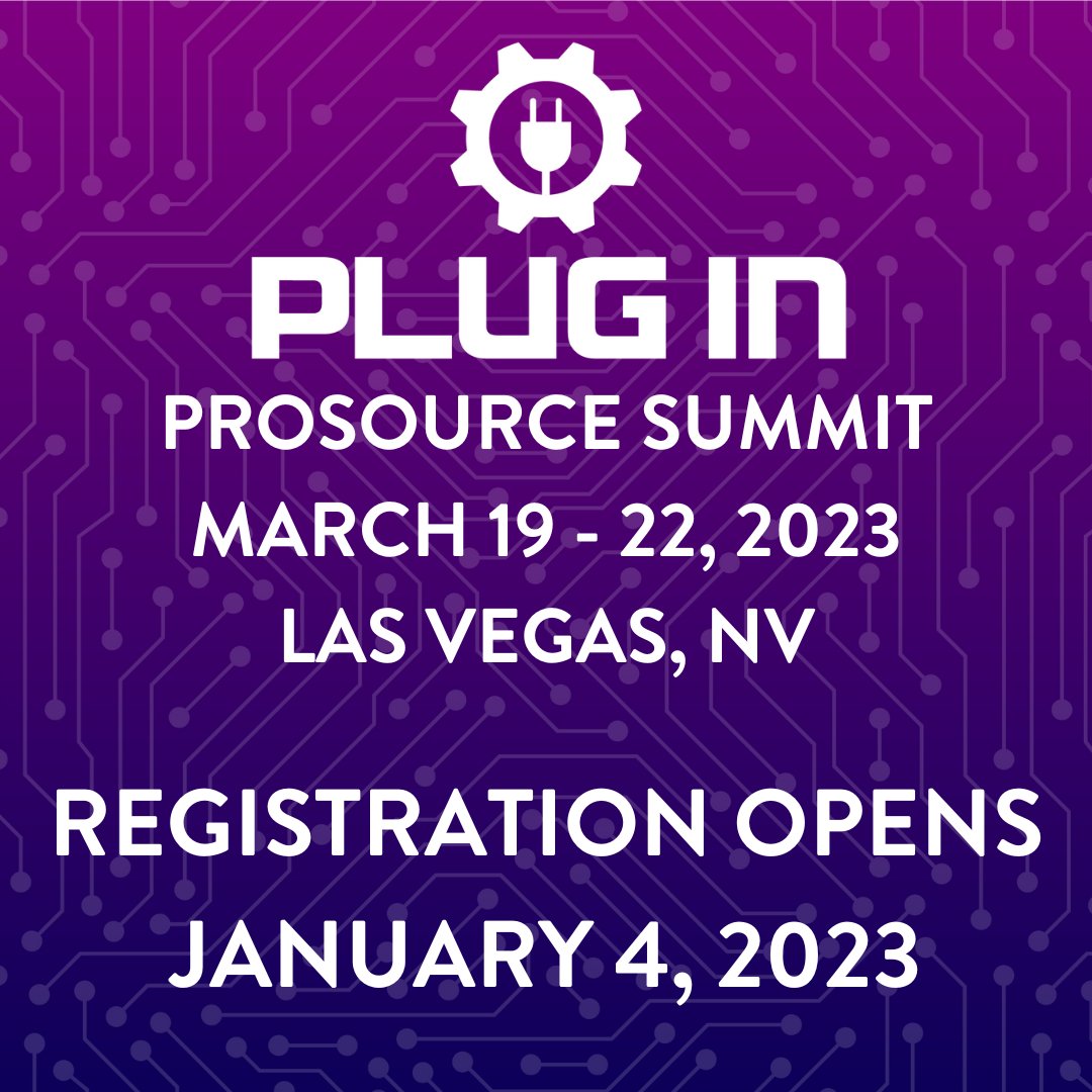 ProSourceInfo's tweet image. #ProSourceSummit2023 registration goes live next Wednesday, January 4! Keep an eye on your inbox for your invite to this exclusive event.