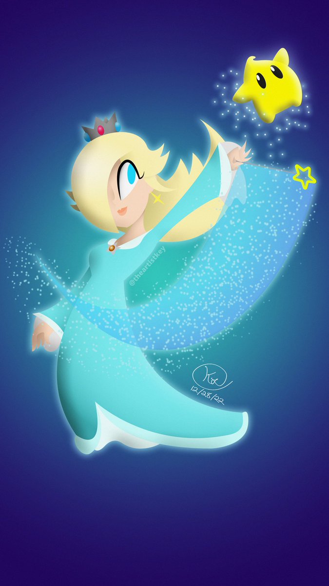 "Princess of the Stars" // #mario #mariogalaxy #rosalina #rosalinaandluma #videogames #galaxy #cosmic #gaming #Nintendo #smashbros #digitalart #vectorart #art