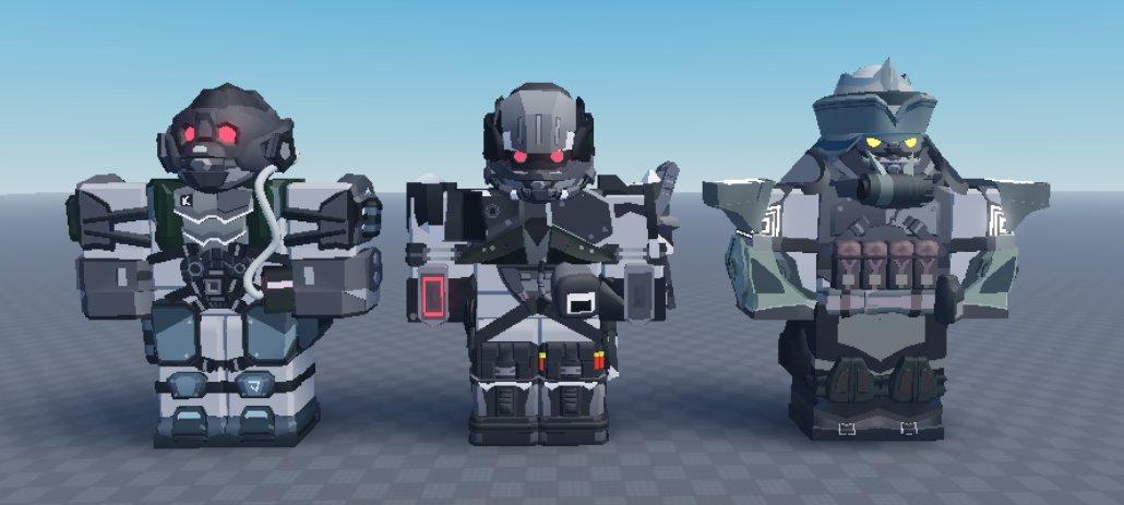 DakiBorGo's tweet photo. 3 Armours finalized and 1 screenshots! #RobloxDev #ROBLOX #RobloxDevs https://t.co/0cYXR7xK0K