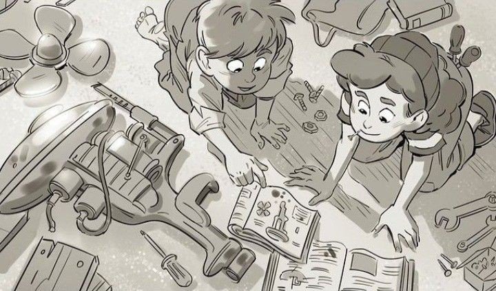 LucaArtDaily's tweet photo. ~ Fixing a boat.

(I couldn't find the artist's name) 
#Luca #PixarLuca #ArtofLuca https://t.co/IhplfxerCO