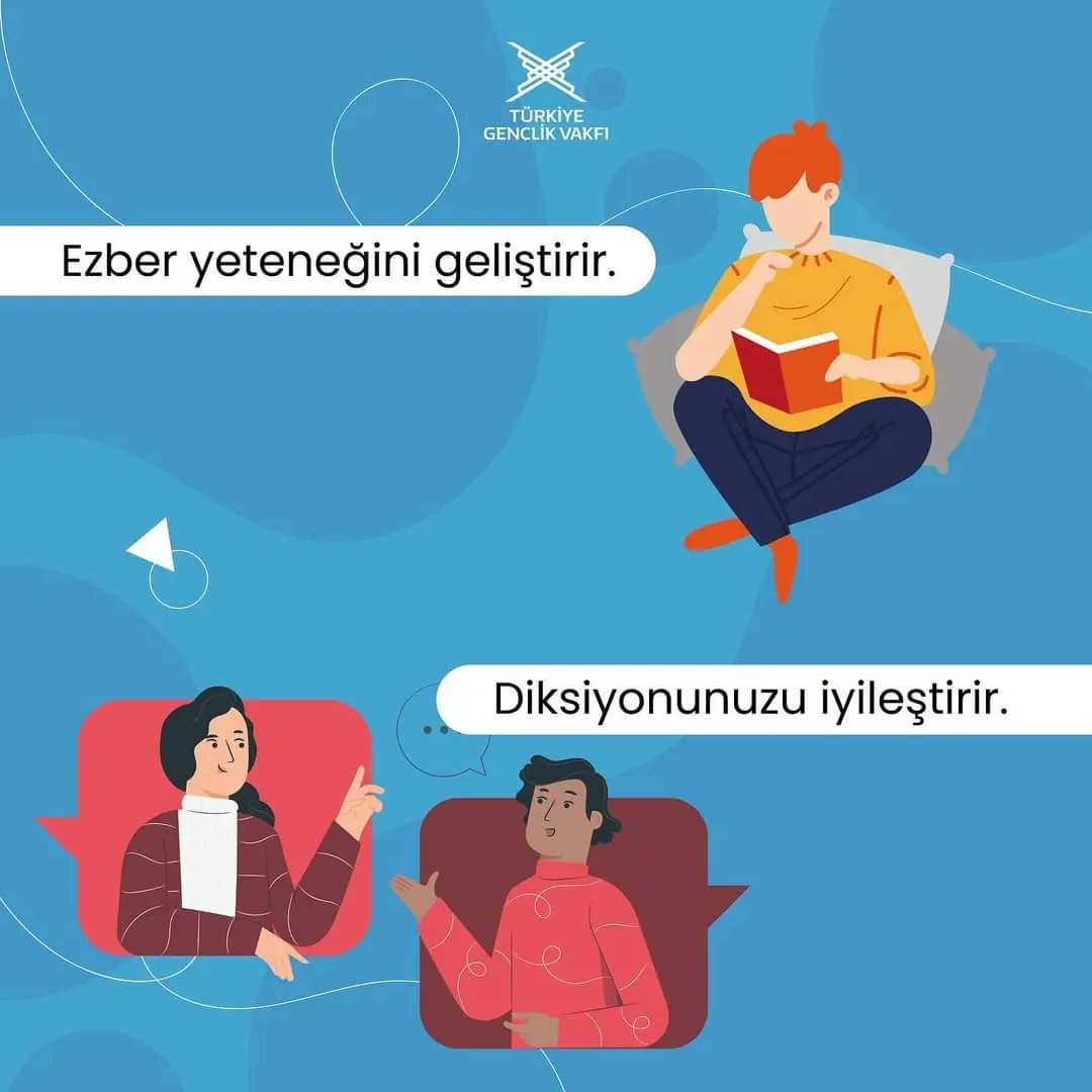 tugvaimamoglu's tweet photo. Hayal gücünü arttırır!
Gözlem yeteneği sağlar! 
.
.
.

Şiir okumanın 4 faydasını öğrenmek için yana kaydır ve en sevdiğin şiiri yorumlara yaz!  ⤵️

#İşimizGücümüzGençlik https://t.co/Y719krSwHO