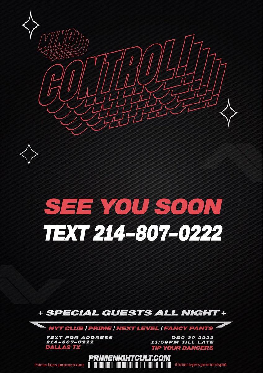 SEE YOU SOON ➫ TEXT 214-807-0222