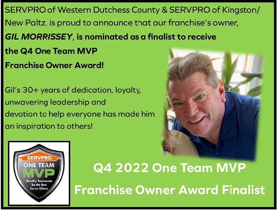 This guy right here, we're so #proud!
#SERVPRO #OneTeamMVP #TeamMorrissey