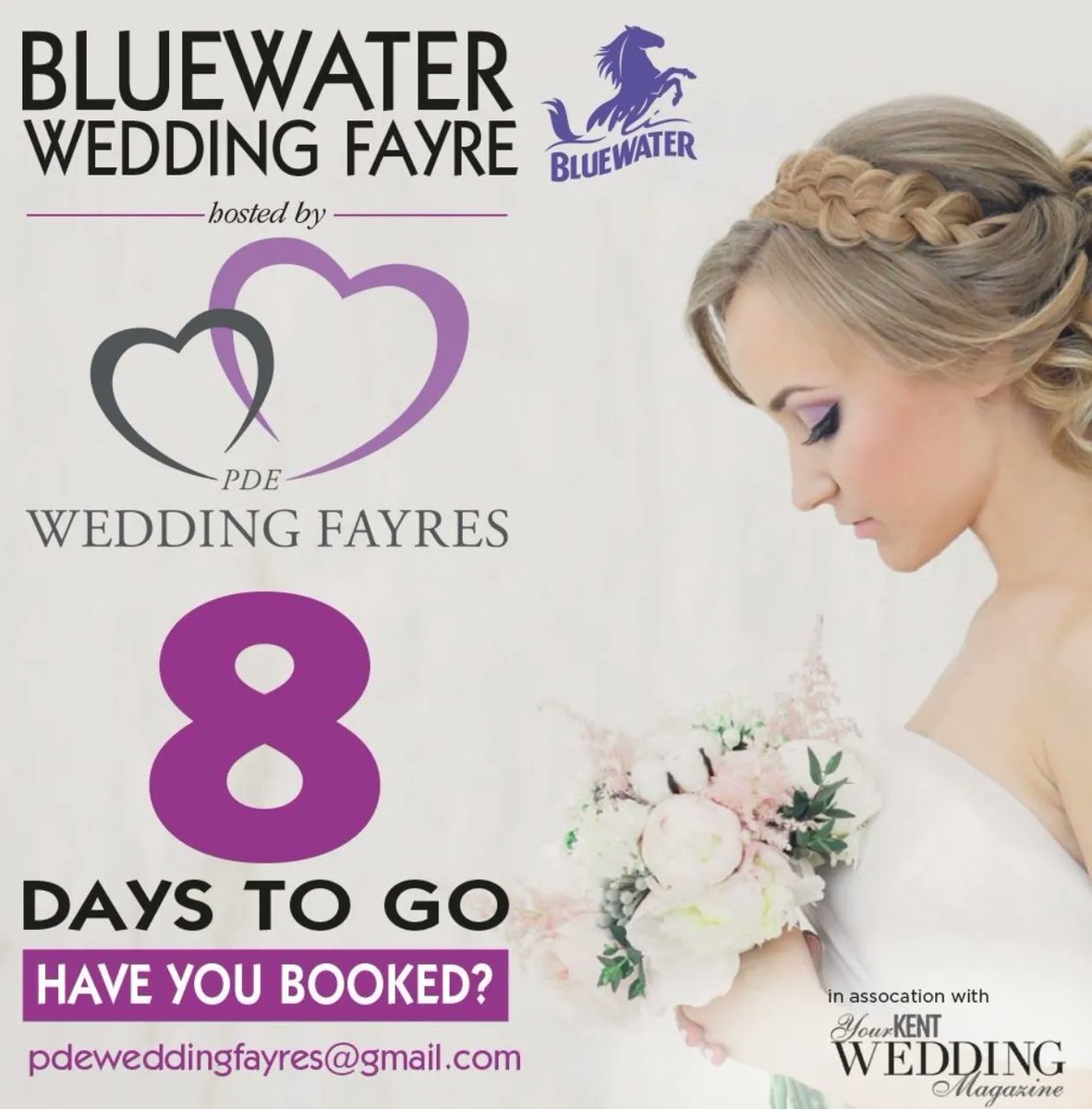 🌟🌟 Bluewater Wedding Fair 🌟🌟
#kentweddingsuppliers #brideandgroom #freeentry #freegoodybag