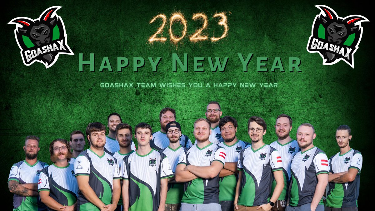 GoasHax's tweet photo. We wish everyone a good end of 2022 and a successful 2023.
Our 2022 review is also online. 😍

https://t.co/nbxSYlH2TE

Thanks to every supporter 🥰 and especially to @PUNKTquetschi  ♥️ &amp; @samyintik  ♥️ &amp; @LiToNNcsgo ♥️  &amp; @MarcoSoicaPhotography https://t.co/Wtnl1ZLj7h