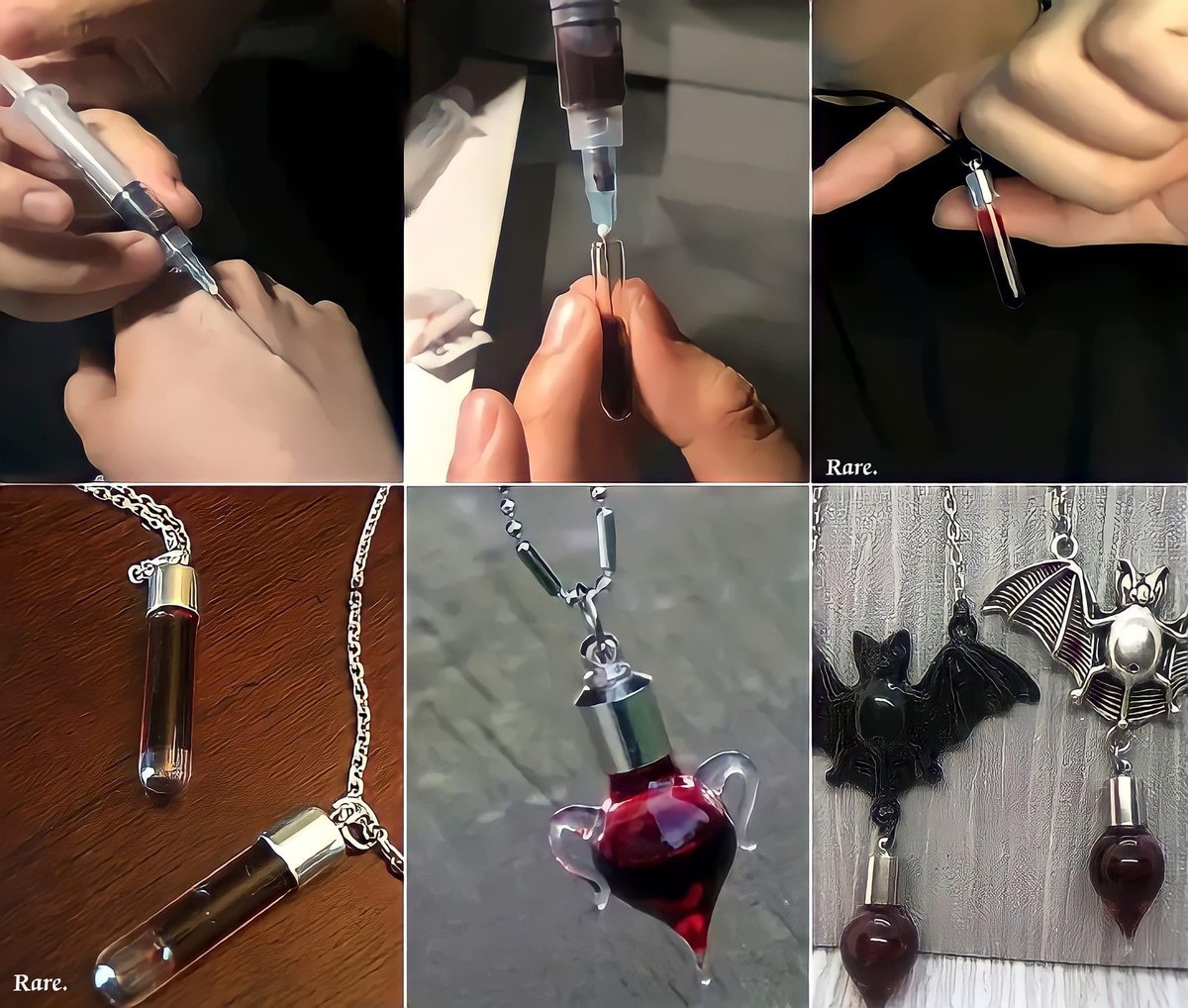 worldblog6's tweet photo. Forget about matching outfits,
let's wear a blood vial necklace of each other blood.♡🪄 https://t.co/ANsThu7uZq