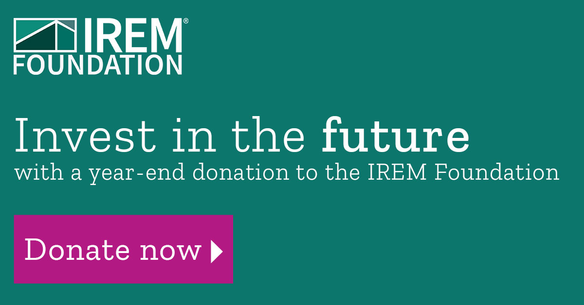 Only two days left to contribute to the Foundation's End of Year Giving! By donating, you are making a difference in the lives of real estate managers worldwide. Donate today and learn more about how your donation impacts communities and research. ow.ly/tai650MeVZY