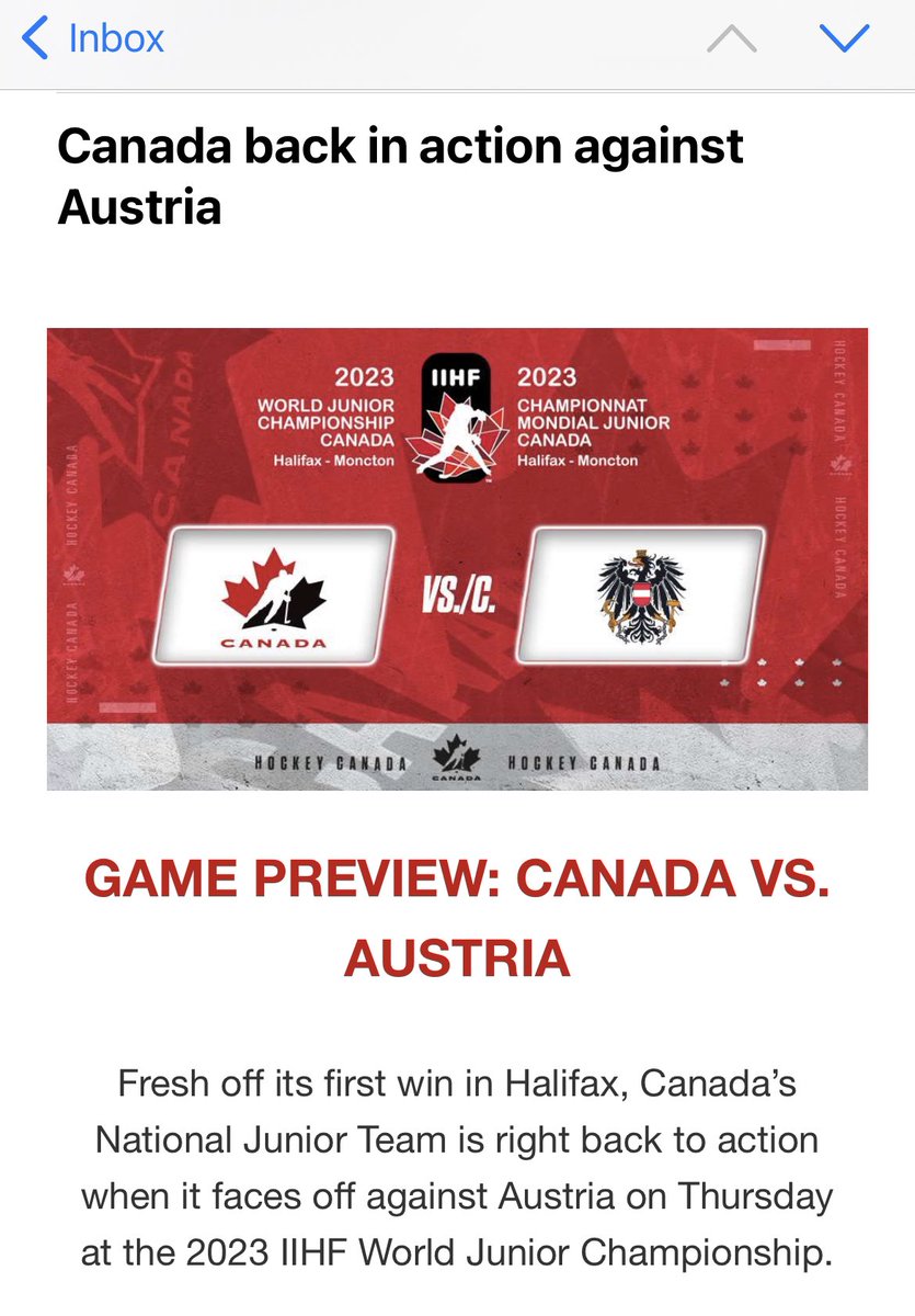 ElliottMacD's tweet photo. Not deliberately trying to troll @HockeyCanada but…

How difficult would it be to incorporate simple things like the start time of the game and where to watch it into ALL communications and ads? Why must I always go hunting for details? https://t.co/gnYI5E14oE