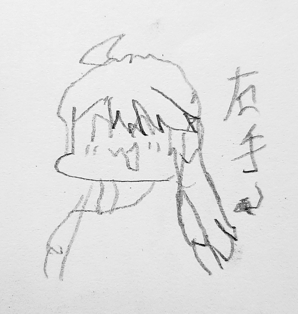 リクエストの非利き腕で描いためぐみ 