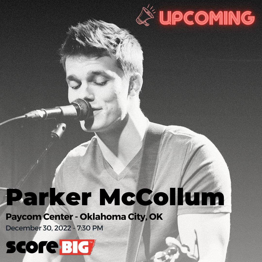 If you looking for last minute tickets, congrats! Now you know the best place to find them! 

#concert #event #lastminute #ticket #tickets #scorebig #upcoming #paycomcenter #oklahoma #oklahomaevent