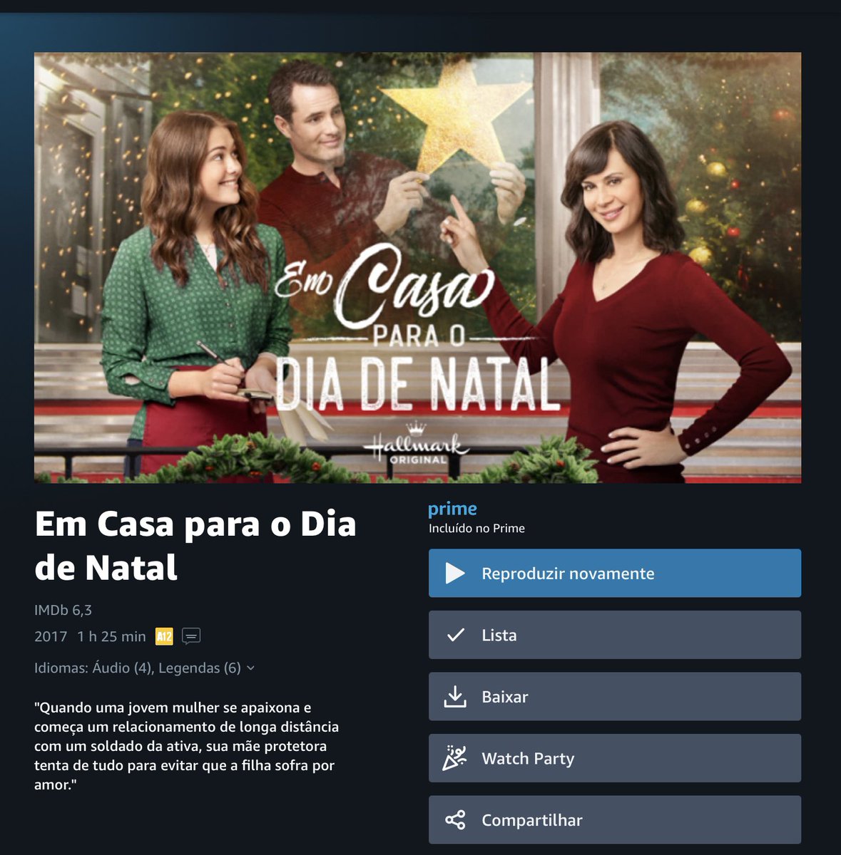 JanayBand's tweet photo. Tava dando nadinha por esse filme, mas terminei chorando horrores.
Bem bonitinho, recomendo!
Da @PrimeVideoBR 
#filmeDeNatal
#FilmeNatalino https://t.co/e13bP2Xrfn