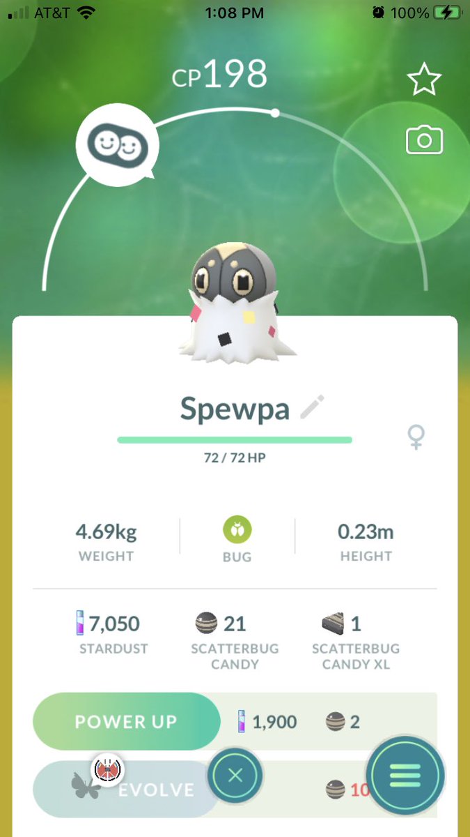 DinobotSnarl's tweet image. #spewpa #bugtype #PokemonGO