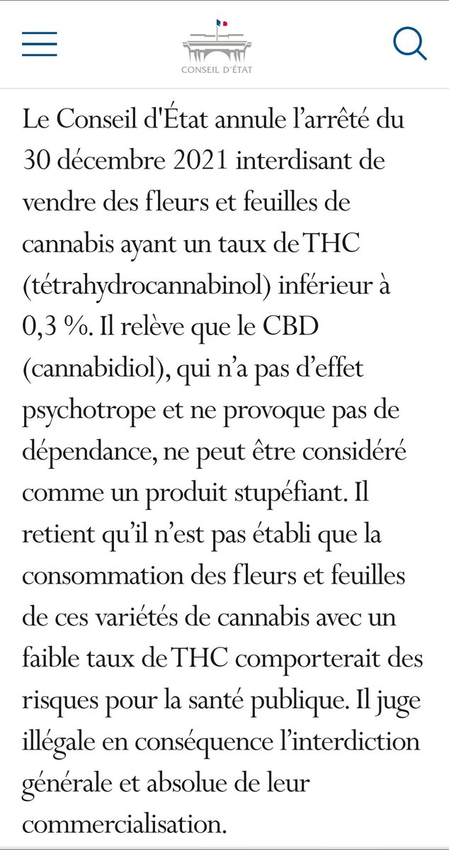 InterChanvre's tweet photo. Décision du Conseil D'Etat !
Communiqué de Presse à venir 
https://t.co/JOq4p63sFd https://t.co/z6lzZ8KYNr