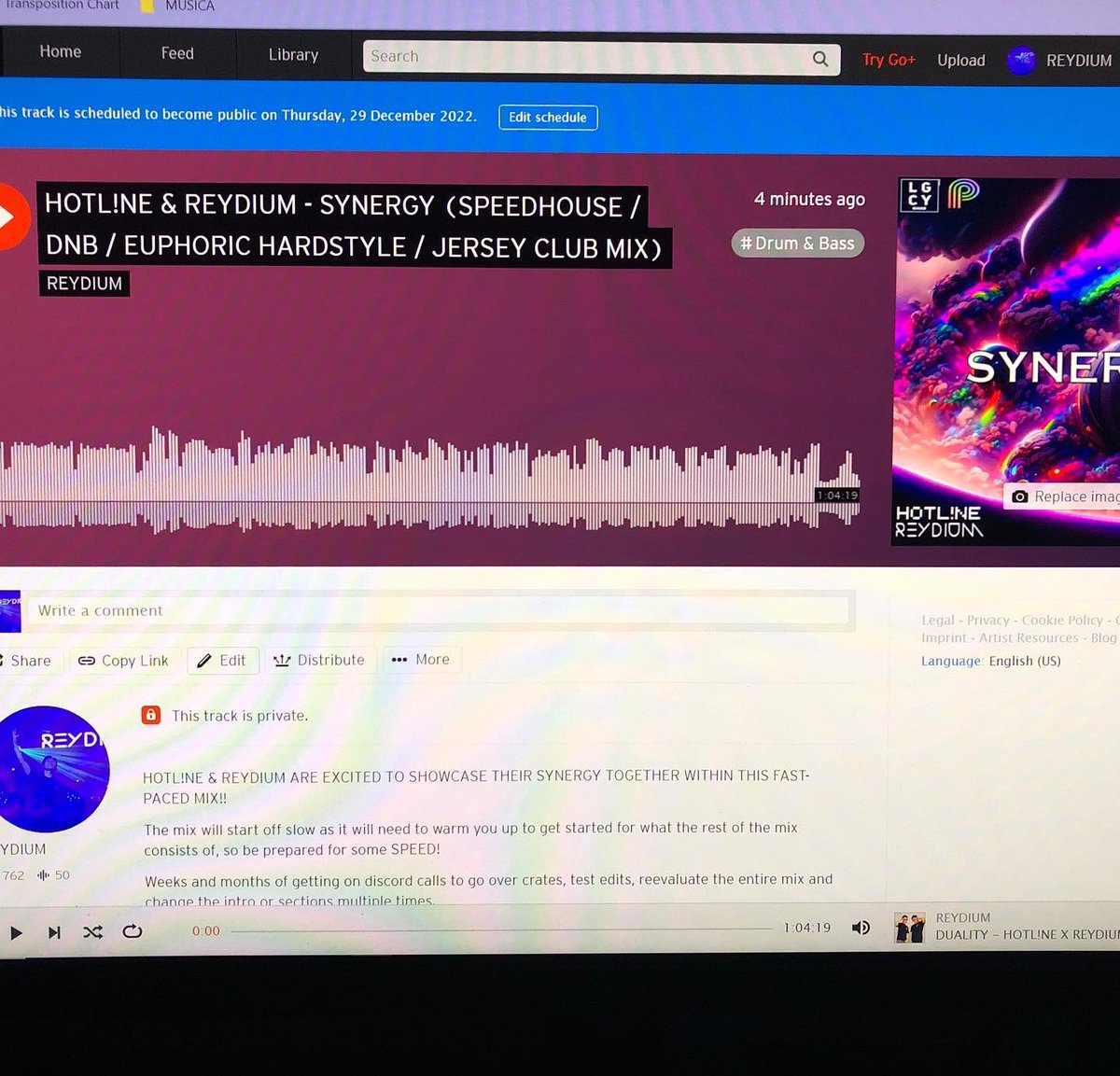 HOTL!NE &amp; I just released our speed mix and honestly it would mean so much if y’all checked it out 🥹💙 it’s something very different from me. Having the honor to work on this with Alex was such a blast 🫶

on.soundcloud.com/ZtWSsLF7LrcHuU…
