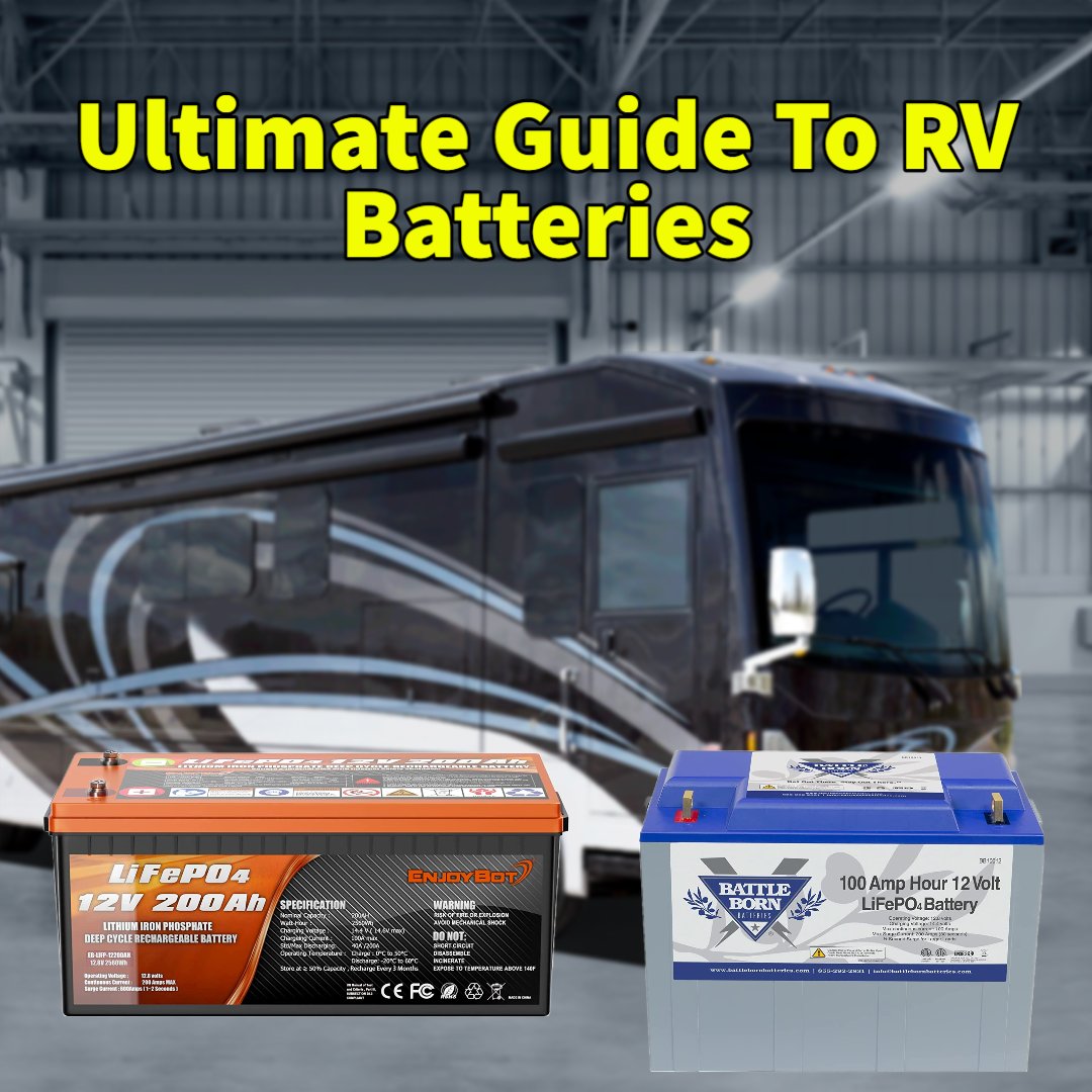 RVing_Al's tweet photo. Ultimate Guide to RV Batteries: Learn More: https://t.co/F1nye1DuvP #rvbatteries #rvhousebatteries #Lithiumionrvbatteries #rving #rv #rvtravel #camping #gorving #rvingtips #rvlife #outdoors #leisure #camping #travel https://t.co/xDypRVNmdl