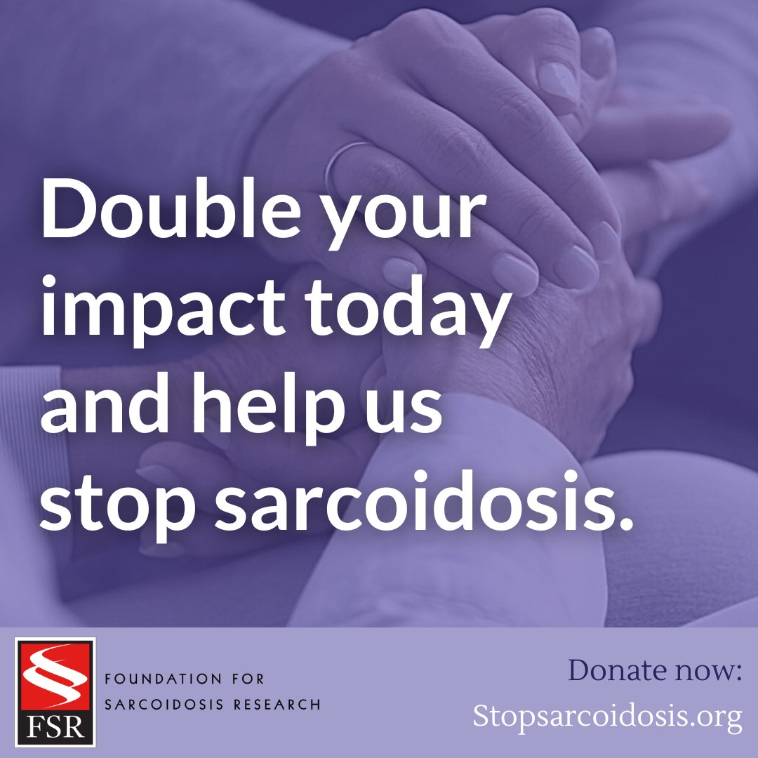 StopSarcoidosis's tweet photo. To make the New Year a little brighter, a generous donor has pledged to MATCH gifts made up to $5,000 NOW through year-end! Join the movement and DOUBLE the impact of your gift by 12/31!
Donate: https://t.co/ERGLGpRKSK
#SnowflakeStory #Sarcoidosis #raredisease #sarctwitter https://t.co/tF1CsGZnAt
