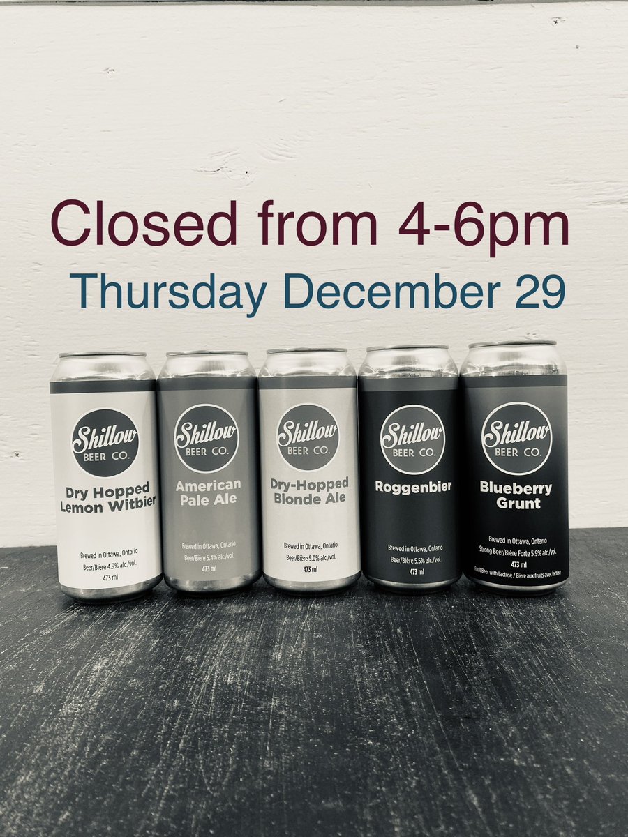 FYI closing for a couple hours this afternoon for a beer tasting event.