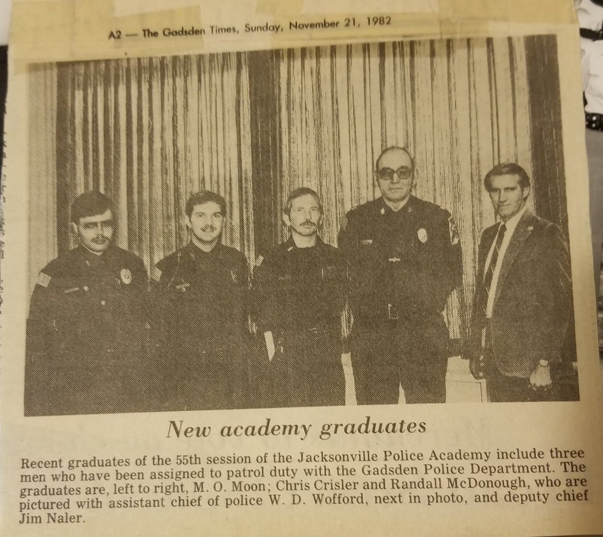 k9crisler's tweet photo. Circa 1982 throwback.
Beginning #LEO career @CityofGadsden @gadsdentimes #TBT #OldSchool #BlueFamily #BackTheBlue #ThinBlueLine #ServingAndProtecting #ItIsWhatWeDo https://t.co/dY8SI02OBk