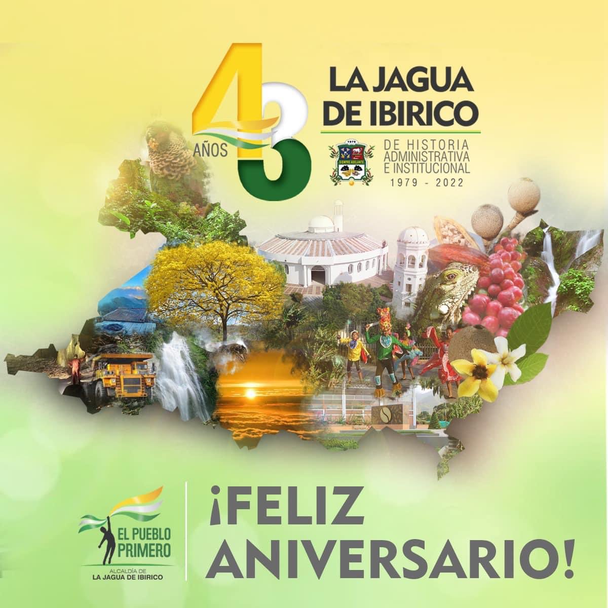 GrupoProdeco's tweet photo. 🥳Feliz aniversario a La Jagua de Ibirico en sus 43 años de vida administrativa e institucional.  

⛰️Tierra de riqueza cultural, humana y natural.
¡Felicidades al pueblo Jaguero!🎉 @AlcaldiaLaJagua https://t.co/AADCVrb9vS