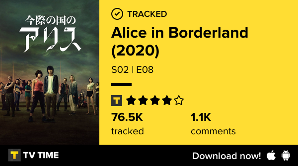 williamwmj's tweet photo. I've just watched episode S02 | E08 of Alice in Borderland (2020)! #aliceinborderland  https://t.co/QgnAnsksZb #tvtime https://t.co/ahVWMwLYhE