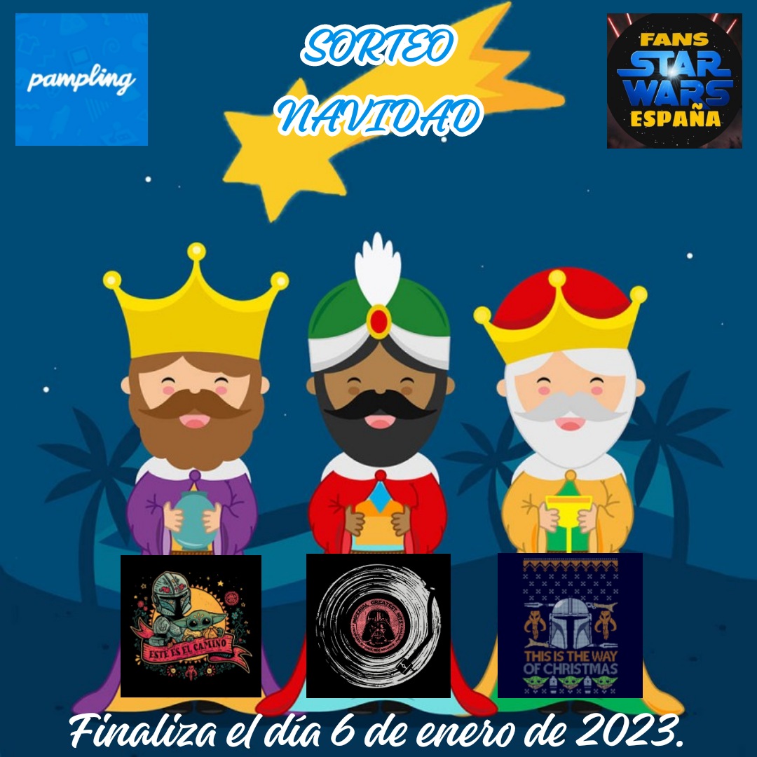 StarWarsEs's tweet photo. 🎁 SORTEO REYES 🎁

Cada Rey Mago trae de regalo una camiseta molona y pueden ser tuyas.
Para participar en el sorteo solo tienes que:

• Hacer RT a este Tweet
• Seguir a @PamplingNews
• Seguir a @StarWarsEs 

¡Que la suerte os acompañe! https://t.co/AXVK6pg7KO