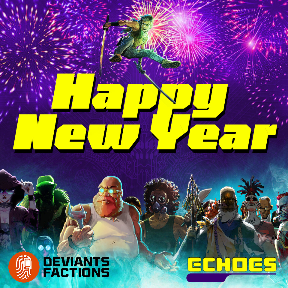 DeviantsNFT's tweet photo. It's been a hectic year with lots of ups and downs, yet we are still going!! 
We want to thank you all for your support!!

Happy New Year everybody!! We wish you the best!

@cerebralgames @Immutable @GameStopNFT $IMX #NFTCommunity #NFTGame #TCG #onIMX https://t.co/ysiQKA3hs7