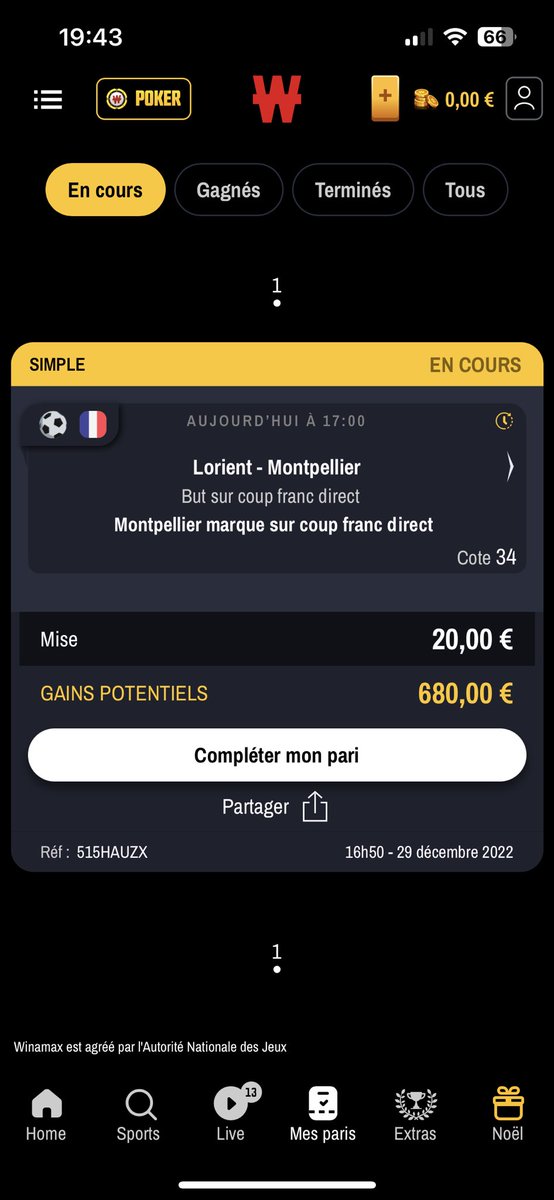 HugoVivona's tweet photo. @WinamaxSport Bonjour @WinamaxSport vous allez payer quand ? https://t.co/RD1WSxCCj5