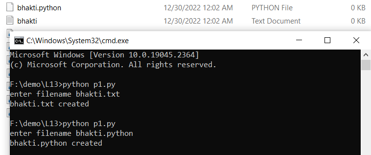 BhaktiAher6's tweet photo. Day 9 of #30DaysOfCode
✅Program for using Functions:
✔To create a new file
✔To delete an existing file
✔To write into an existing file
✔To read from an existing file

#30daysofcode #100daysofcode #python #30daysofcodechallenge https://t.co/31gc6TcS2w