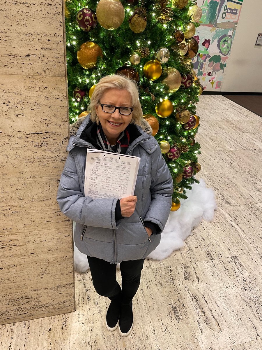 janeforthe40th's tweet photo. Spent the holidays at Board of Elections defending your collected signatures against a frivolous objection. Total harassment and waste of taxpayers money, but I kept up the holiday spirit and fought to secure my place on the ballot. https://t.co/PMtX50vSYs