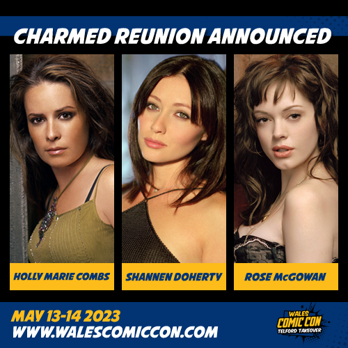 THE POWER OF THREE! 🔮

Get ready to be a part of an epic #Charmed reunion next Spring as we welcome <a href="/H_Combs/">Holly Marie Combs</a>, <a href="/DohertyShannen/">Shannen Doherty</a> and <a href="/rosemcgowan/">Rose McGowan</a> on May 13th and 14th to Comic Con! #WCC2023 🔥

Autographs and photo-ops are on sale now via the online store ➡️ ow.ly/AZCu50MeXLn
